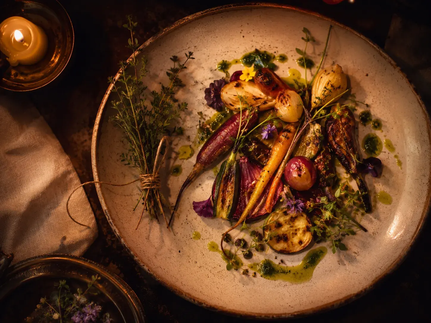 Assiette du menu Botanique